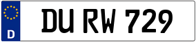 Trailer License Plate